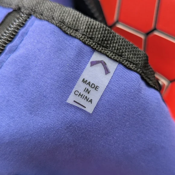 Patrizia Luca Red Geometric Faux Leather Tote Bag Modern Art Pop Chic Purse - Picture 7 of 13